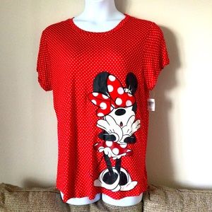 Disney Parks Top Minnie Women Short Sleeve